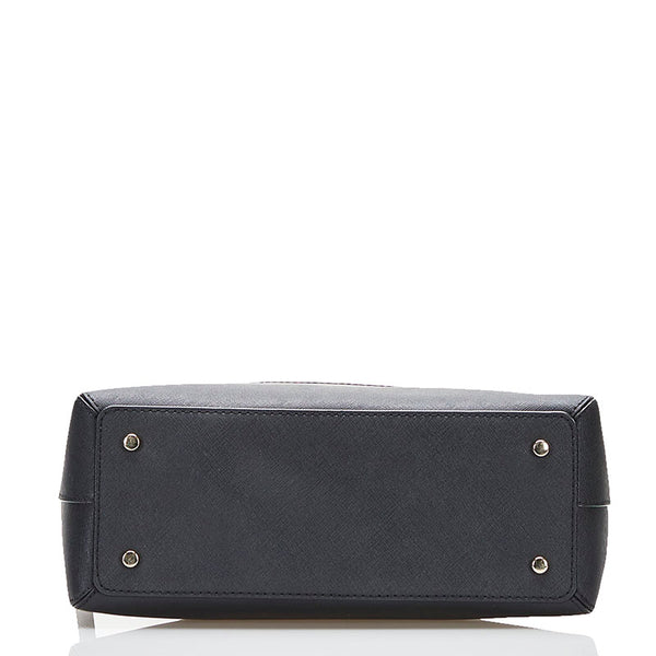 ケイトスペード ハンドバッグ ショルダーバッグ 2WAY PXRU4471 ホワイト ブラック レザー レディース Kate Spade 【中古】