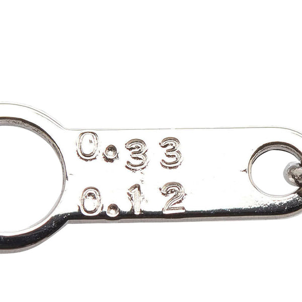 Pt850 プラチナ ルビー0.33ct ダイヤ0.12ct ネックレス レディース 【中古】