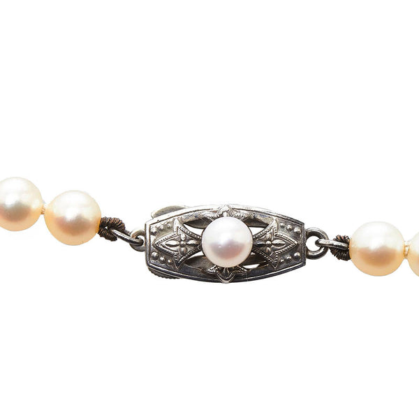 ミキモト SV アコヤパール5～5.5mm ネックレス レディース MIKIMOTO 【中古】