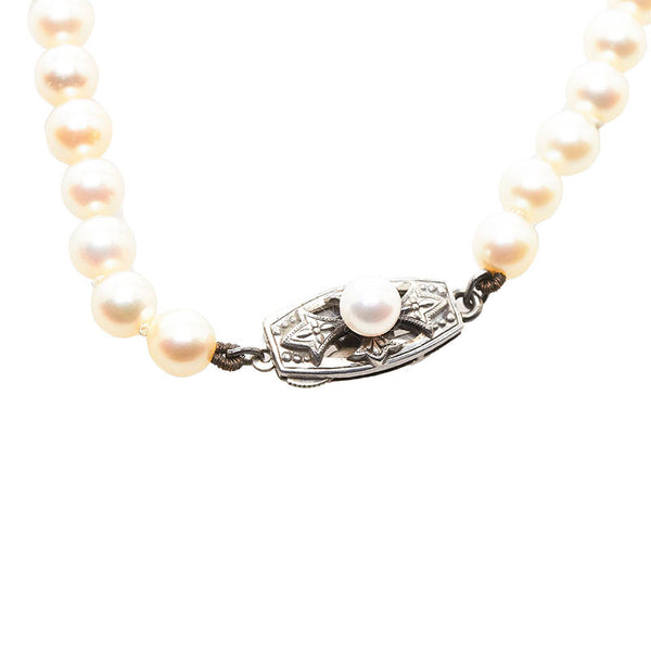 ミキモト SV アコヤパール5～5.5mm ネックレス レディース MIKIMOTO 【中古】
