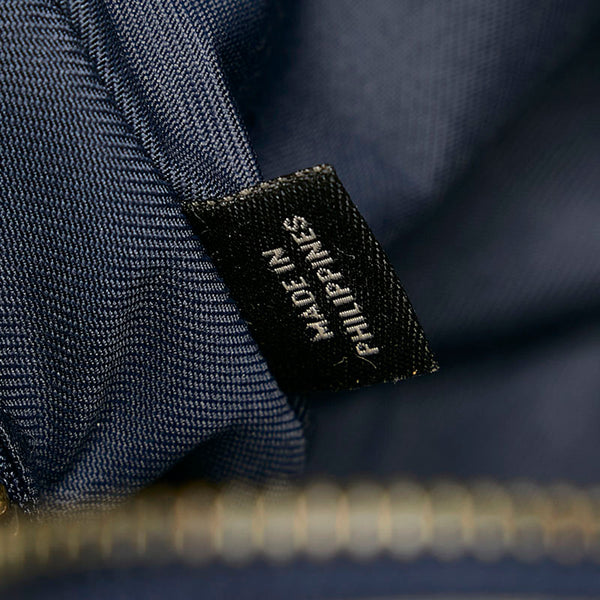 コーチ クロコ型押し ハンドバッグ ショルダーバッグ 2WAY 57116 ネイビー レザー レディース COACH 【中古】