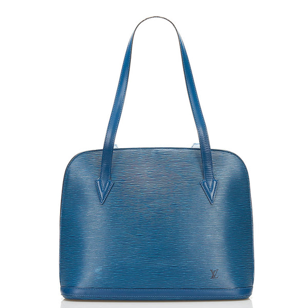 ルイ ヴィトン エピ リュサック ショルダーバッグ M52285 トレドブルー レザー レディース LOUIS VUITTON 【中古】