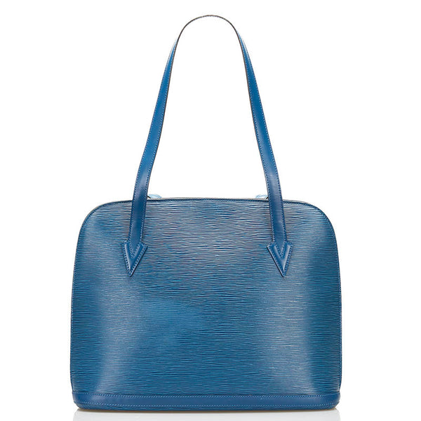 ルイ ヴィトン エピ リュサック ショルダーバッグ M52285 トレドブルー レザー レディース LOUIS VUITTON 【中古】