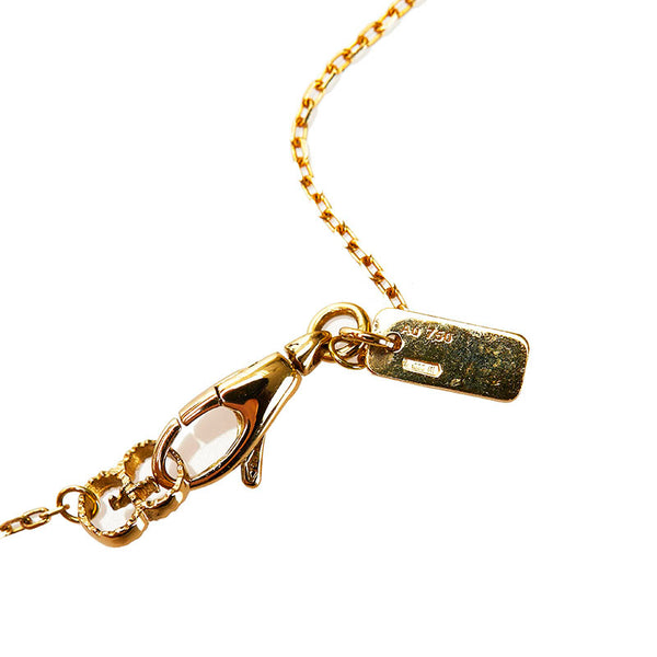 グッチ アイコンブルーム ペンダント ネックレス K18YG イエローゴールド レディース GUCCI 【中古】