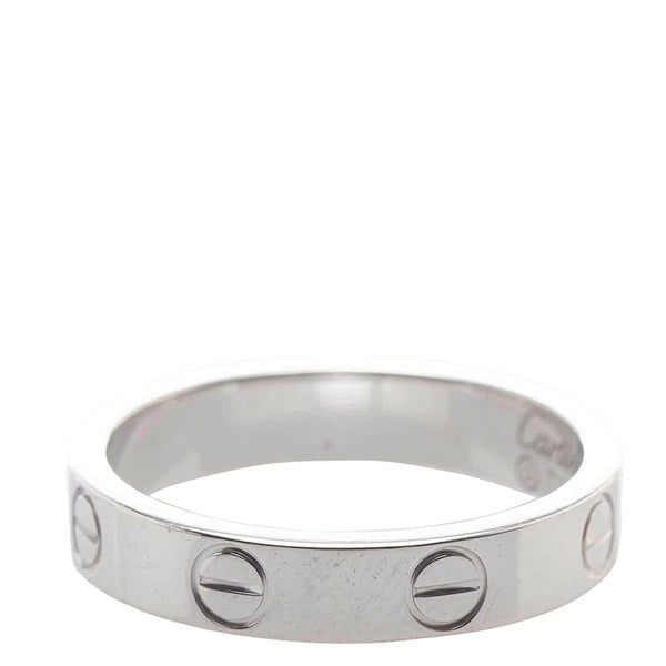 カルティエ ラブ リング 指輪 K18WG ホワイトゴールド レディース CARTIER 【中古】