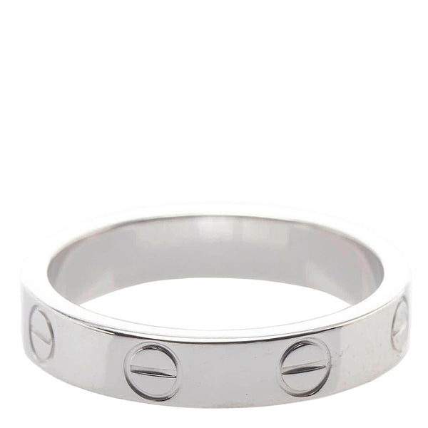 カルティエ ラブ リング 指輪 K18WG ホワイトゴールド レディース CARTIER 【中古】