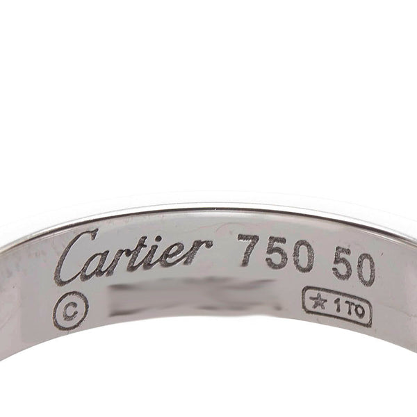 カルティエ ラブ リング 指輪 K18WG ホワイトゴールド レディース CARTIER 【中古】