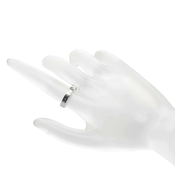 カルティエ ラブ リング 指輪 K18WG ホワイトゴールド レディース CARTIER 【中古】
