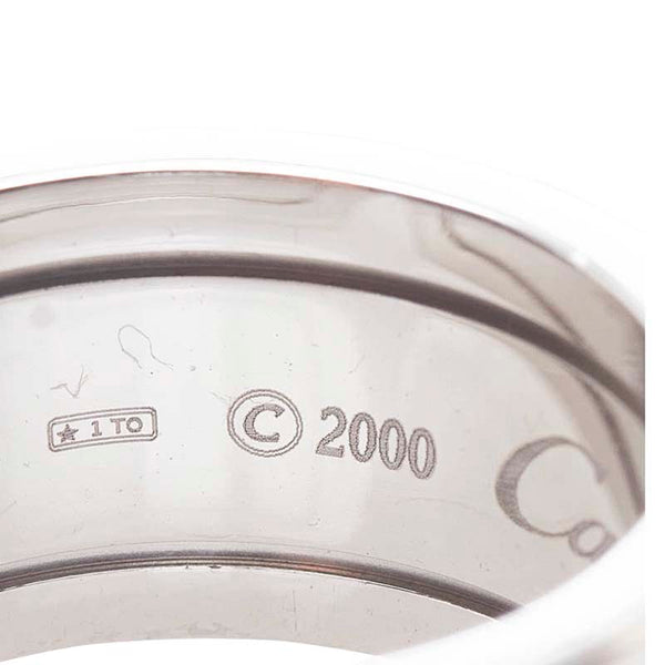 カルティエ C2 リング 指輪 K18WG ホワイトゴールド レディース CARTIER 【中古】