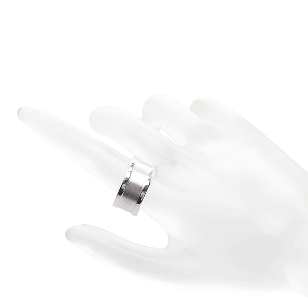 カルティエ C2 リング 指輪 K18WG ホワイトゴールド レディース CARTIER 【中古】