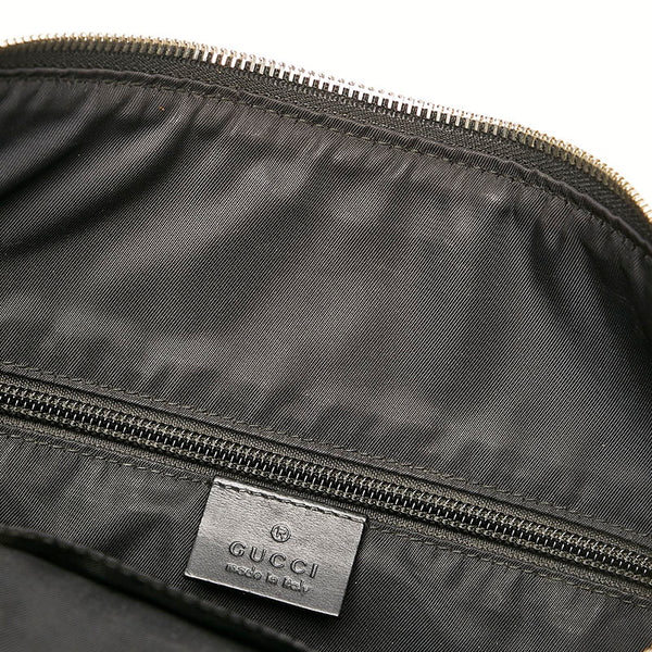 グッチ GGスプリーム シェリーライン 斜め掛け ショルダーバッグ 387111 ベージュ グリーン レッド キャンバス レザー レディース GUCCI 【中古】