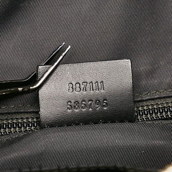 グッチ GGスプリーム シェリーライン 斜め掛け ショルダーバッグ 387111 ベージュ グリーン レッド キャンバス レザー レディース GUCCI 【中古】