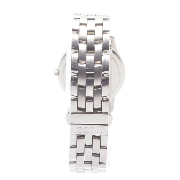 グッチ Gクラス 11Pダイヤ 腕時計 5500L クオーツ ブラック文字盤 ステンレススチール レディース GUCCI 【中古】