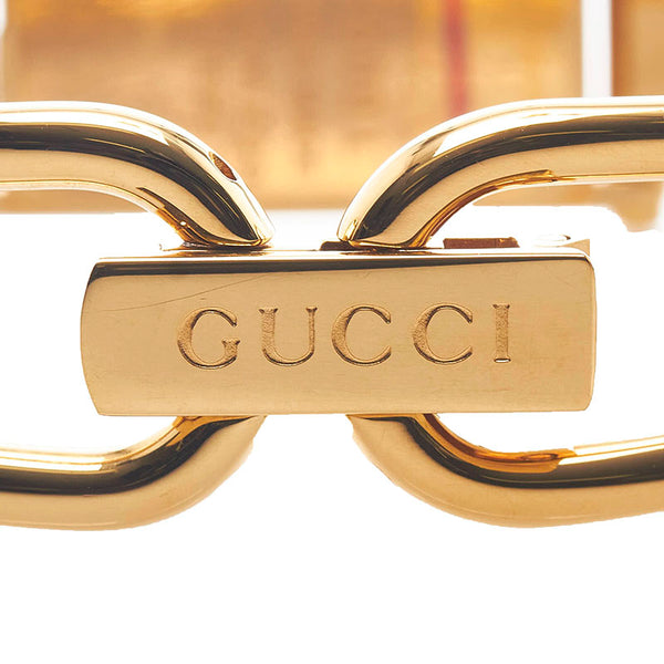 グッチ バングル ウォッチ 1500L クオーツ ピンクシェル文字盤 ステンレススチール レディース GUCCI 【中古】