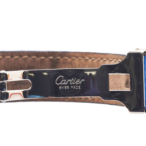 カルティエ マスト21 ヴァンティアン 腕時計 クオーツ ホワイト文字盤 ステンレススチール レザー レディース CARTIER 【中古】
