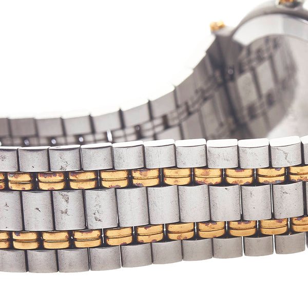 グッチ コンビ 腕時計 9000M クオーツ グレー文字盤 ステンレススチール レディース GUCCI 【中古】