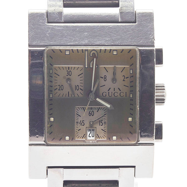 グッチ 腕時計 7700 クオーツ シルバー文字盤 ステンレススチール メンズ GUCCI 【中古】