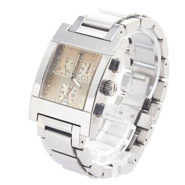 グッチ 腕時計 7700 クオーツ シルバー文字盤 ステンレススチール メンズ GUCCI 【中古】