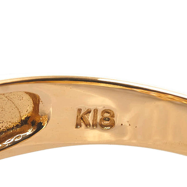 K18YG イエローゴールド ダイヤ1.00ct リング 指輪 レディース 12号 【中古】