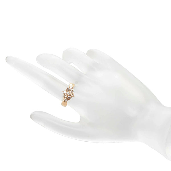K18YG イエローゴールド ダイヤ1.00ct リング 指輪 レディース 12号 【中古】