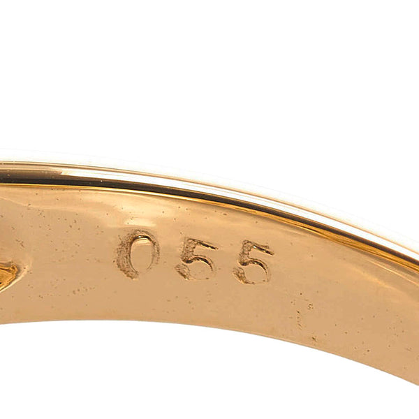 K18YG イエローゴールド ダイヤ0.55ct リング 指輪 レディース 12.5号 【中古】