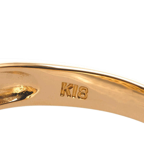 K18YG イエローゴールド ダイヤ0.55ct リング 指輪 レディース 12.5号 【中古】