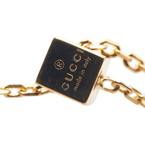 グッチ キューブ ネックレス ラリエット K18YG イエローゴールド レディース GUCCI 【中古】