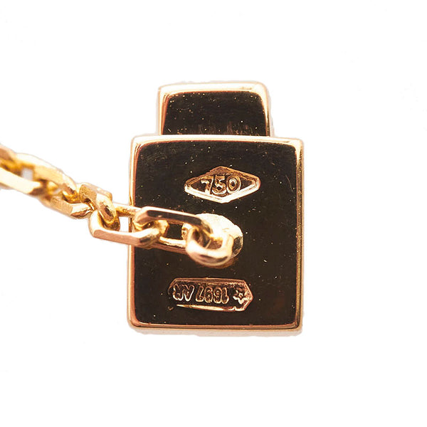 グッチ キューブ ネックレス ラリエット K18YG イエローゴールド レディース GUCCI 【中古】