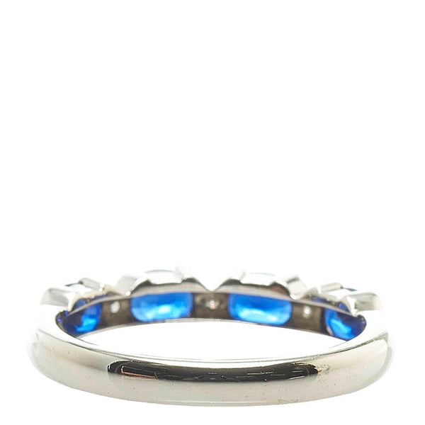 Pt900 プラチナ サファイア1.25ct ダイヤ0.03ct リング 指輪 レディース 12.5号 【中古】
