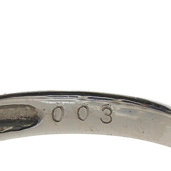 Pt900 プラチナ サファイア1.25ct ダイヤ0.03ct リング 指輪 レディース 12.5号 【中古】