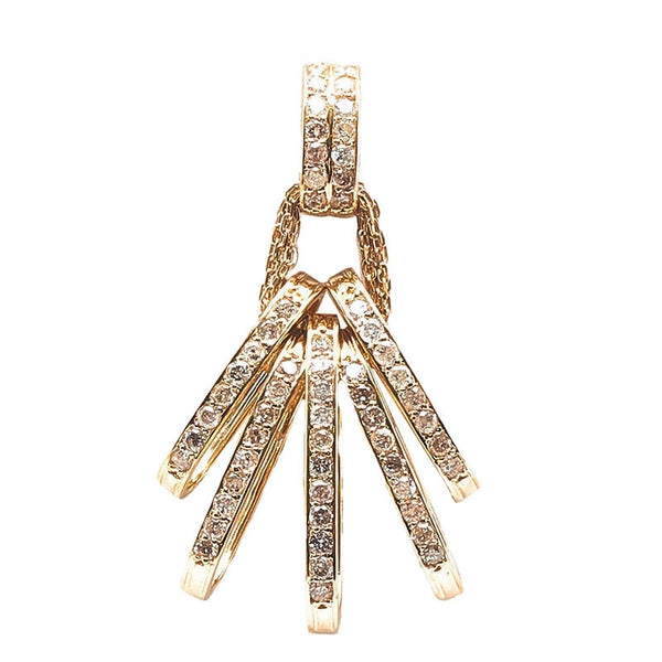 K18YG イエローゴールド ダイヤ1.00ct ペンダントトップ レディース 【中古】