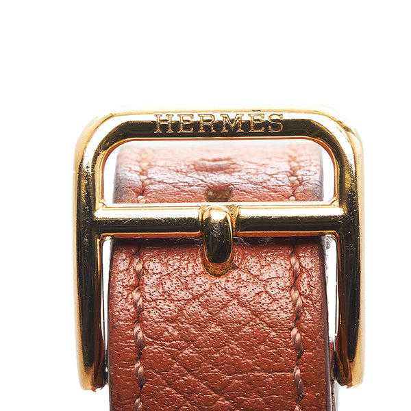 エルメス Hウォッチ 腕時計 HH1.201 クオーツ ホワイト文字盤 ステンレススチール レディース HERMES 【中古】