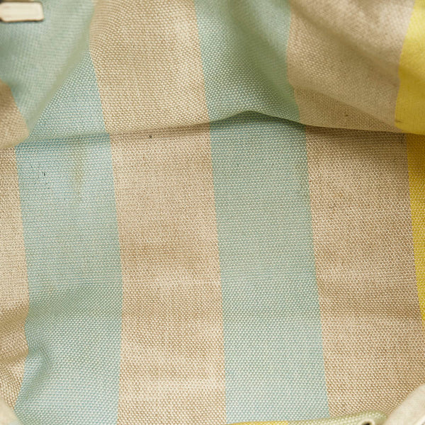 グッチ バンブー ハンドバッグ ショルダーバッグ 2WAY 370830 アイボリー ホワイト レザー レディース GUCCI 【中古】