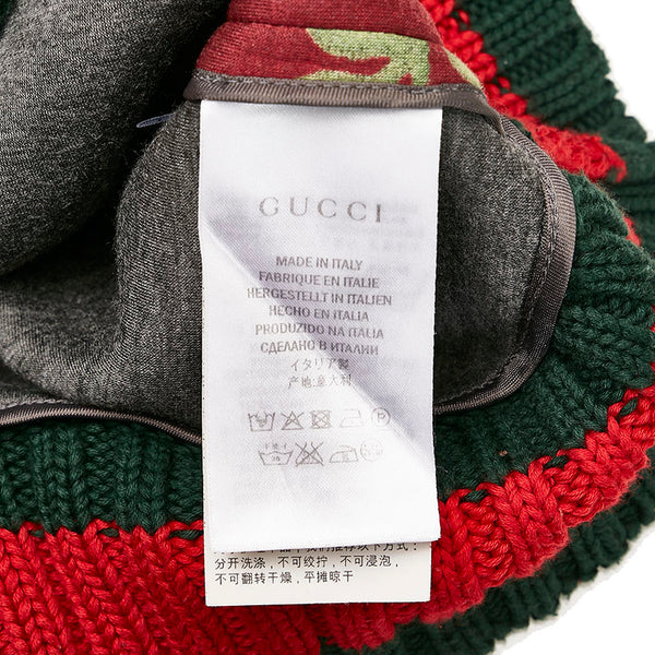 グッチ ブルームス 花 フラワー シェリーライン スウェット サイズ：XXL ワインレッド マルチ レーヨン コットン メンズ GUCCI 【中古】