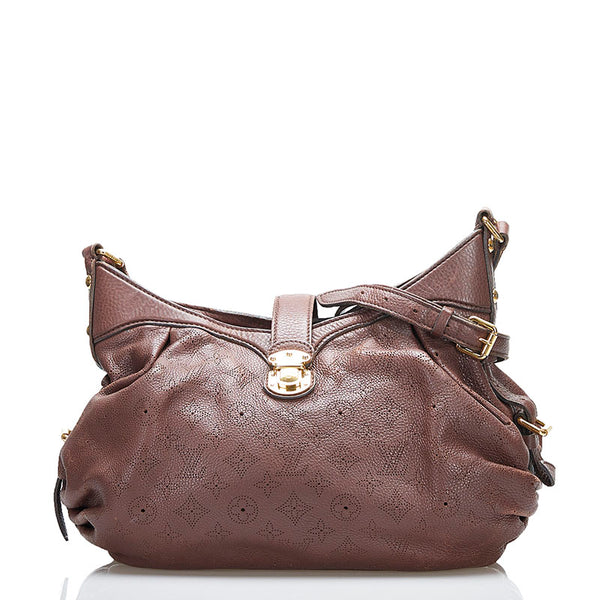 ルイ ヴィトン マヒナXS 斜め掛け ショルダーバッグ M95997 ブラウン レザー レディース LOUIS VUITTON 【中古】