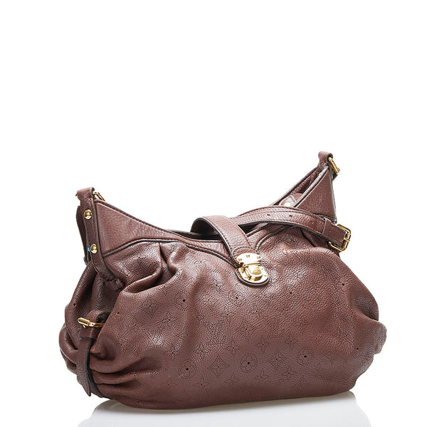 ルイ ヴィトン マヒナXS 斜め掛け ショルダーバッグ M95997 ブラウン レザー レディース LOUIS VUITTON 【中古】