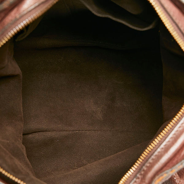 ルイ ヴィトン マヒナXS 斜め掛け ショルダーバッグ M95997 ブラウン レザー レディース LOUIS VUITTON 【中古】