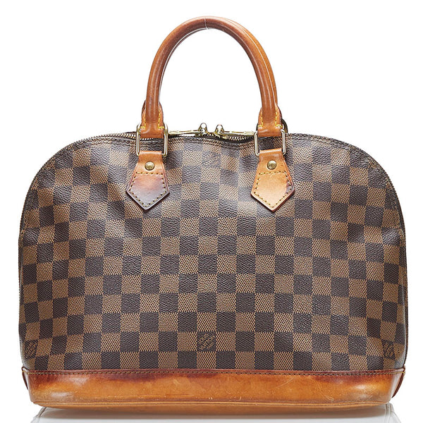 ルイ ヴィトン ダミエ アルマ スペシャルオーダー ハンドバッグ N51131 ブラウン PVC レザー レディース LOUIS VUITTON 【中古】