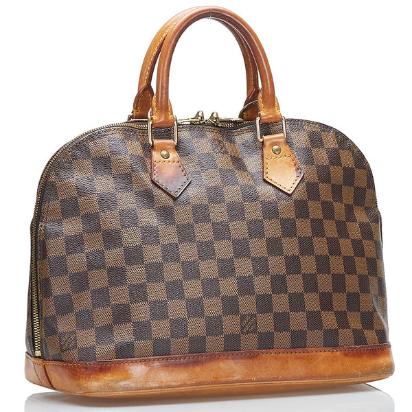 ルイ ヴィトン ダミエ アルマ スペシャルオーダー ハンドバッグ N51131 ブラウン PVC レザー レディース LOUIS VUITTON 【中古】