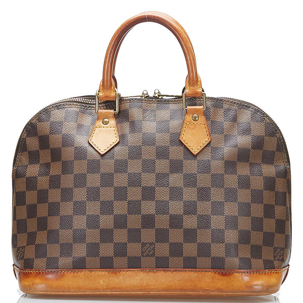 ルイ ヴィトン ダミエ アルマ スペシャルオーダー ハンドバッグ N51131 ブラウン PVC レザー レディース LOUIS VUITTON 【中古】