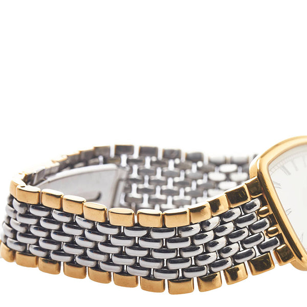 オメガ デビル 腕時計 クオーツ ホワイト文字盤 ステンレススチール メンズ OMEGA 【中古】