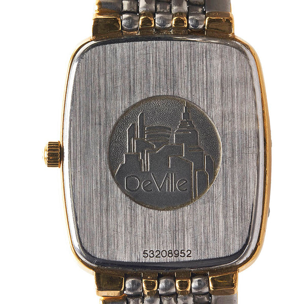 オメガ デビル 腕時計 クオーツ ホワイト文字盤 ステンレススチール メンズ OMEGA 【中古】