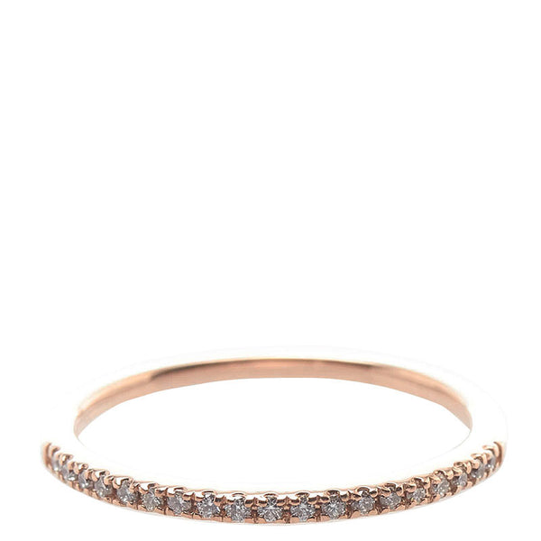 スタージュエリー K10PG ピンクゴールド ダイヤ0.09ct リング 指輪 レディース STAR JEWELRY 11号 【中古】