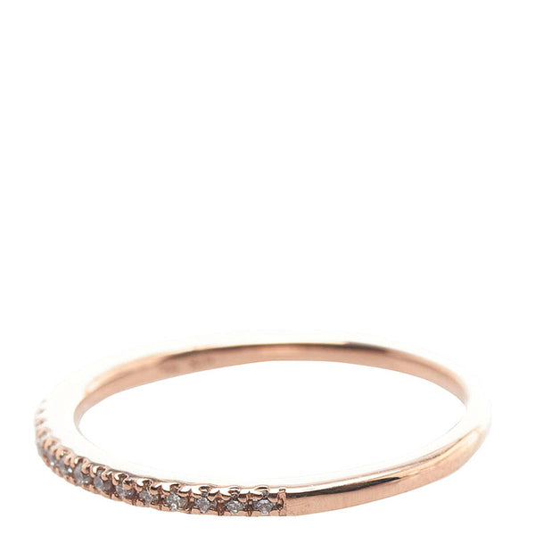 スタージュエリー K10PG ピンクゴールド ダイヤ0.09ct リング 指輪 レディース STAR JEWELRY 11号 【中古】