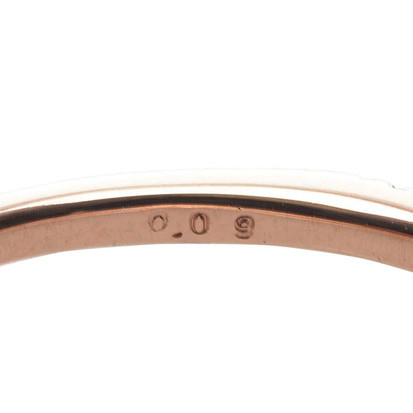 スタージュエリー K10PG ピンクゴールド ダイヤ0.09ct リング 指輪 レディース STAR JEWELRY 11号 【中古】