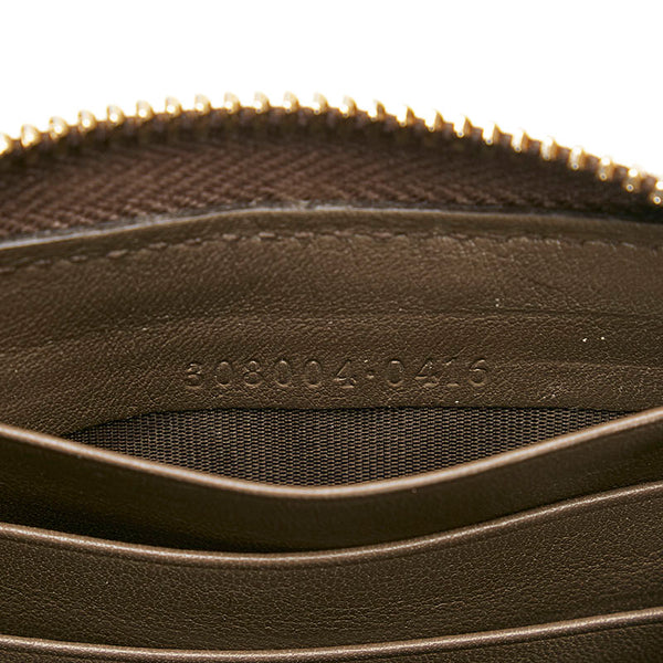 グッチ ソーホー ラウンドファスナー 長財布 308004 0416 ブラウン レザー レディース GUCCI 【中古】