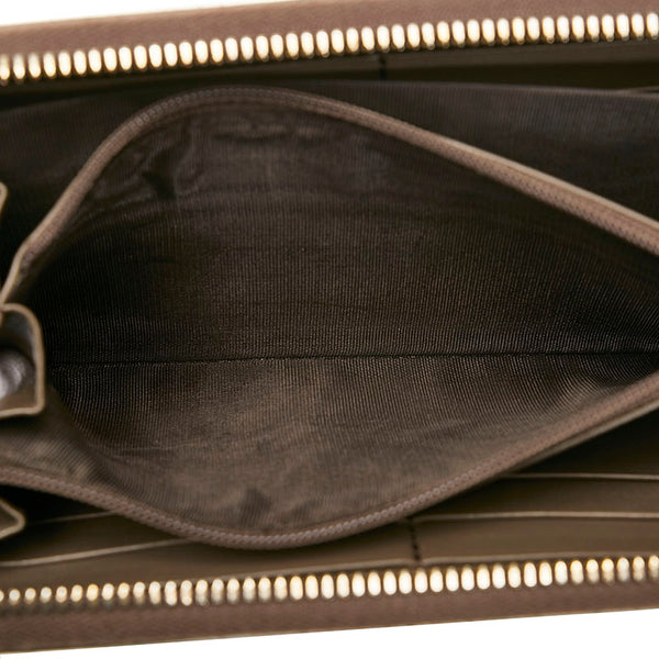 グッチ ソーホー ラウンドファスナー 長財布 308004 0416 ブラウン レザー レディース GUCCI 【中古】