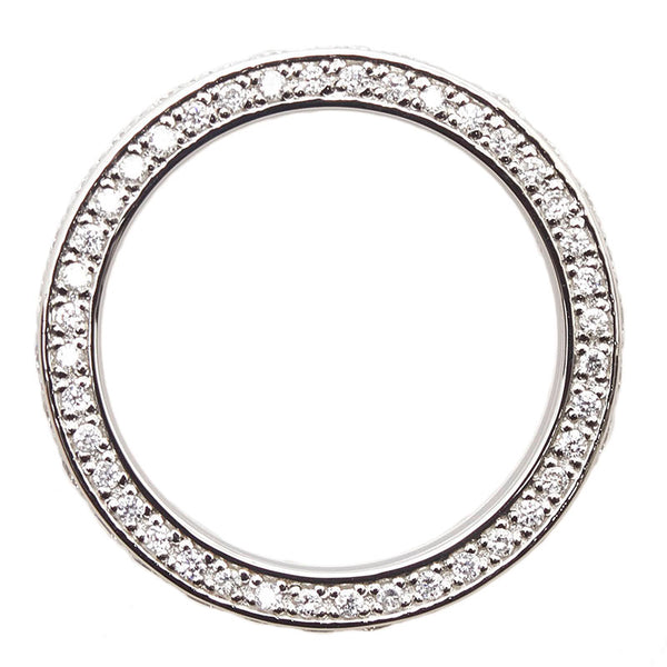 Pt950 プラチナ ダイヤ1.00ct フルエタニティ リング 指輪 レディース 11.5号 【中古】