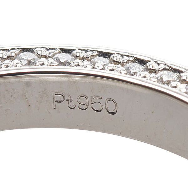 Pt950 プラチナ ダイヤ1.00ct フルエタニティ リング 指輪 レディース 11.5号 【中古】