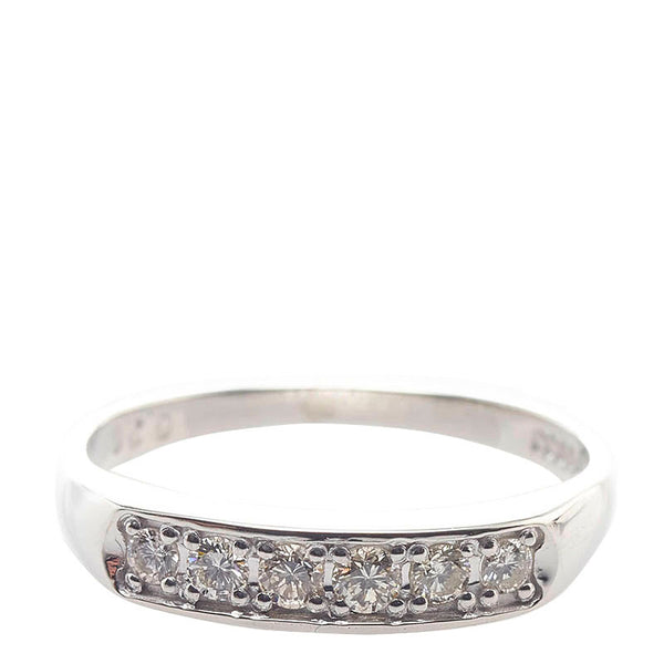 Pt900 プラチナ ダイヤ0.20ct リング 指輪 レディース 10.5号 【中古】